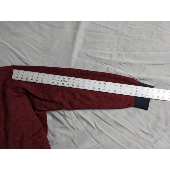 Nike Hoodie Red Sportswear Full Zip Marled Cotton Blend Mens Size XXL - Picture 11 of 11